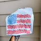 Red, white, and blue floral
