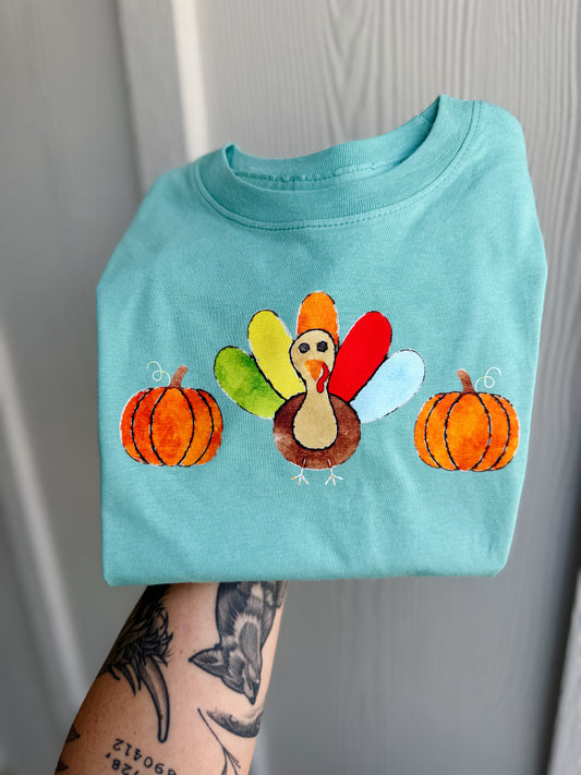 Watercolor Turkey BOY