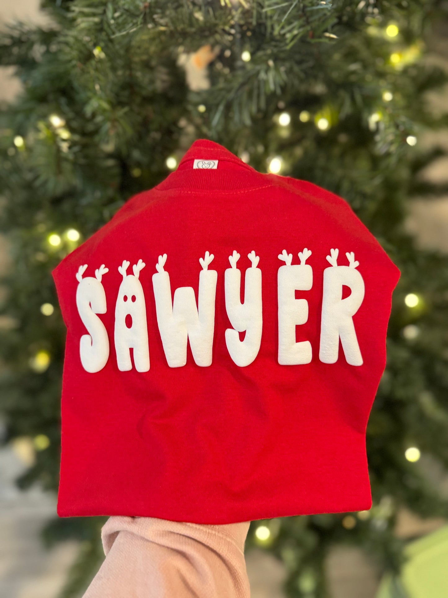 Christmas puff- Sawyer font