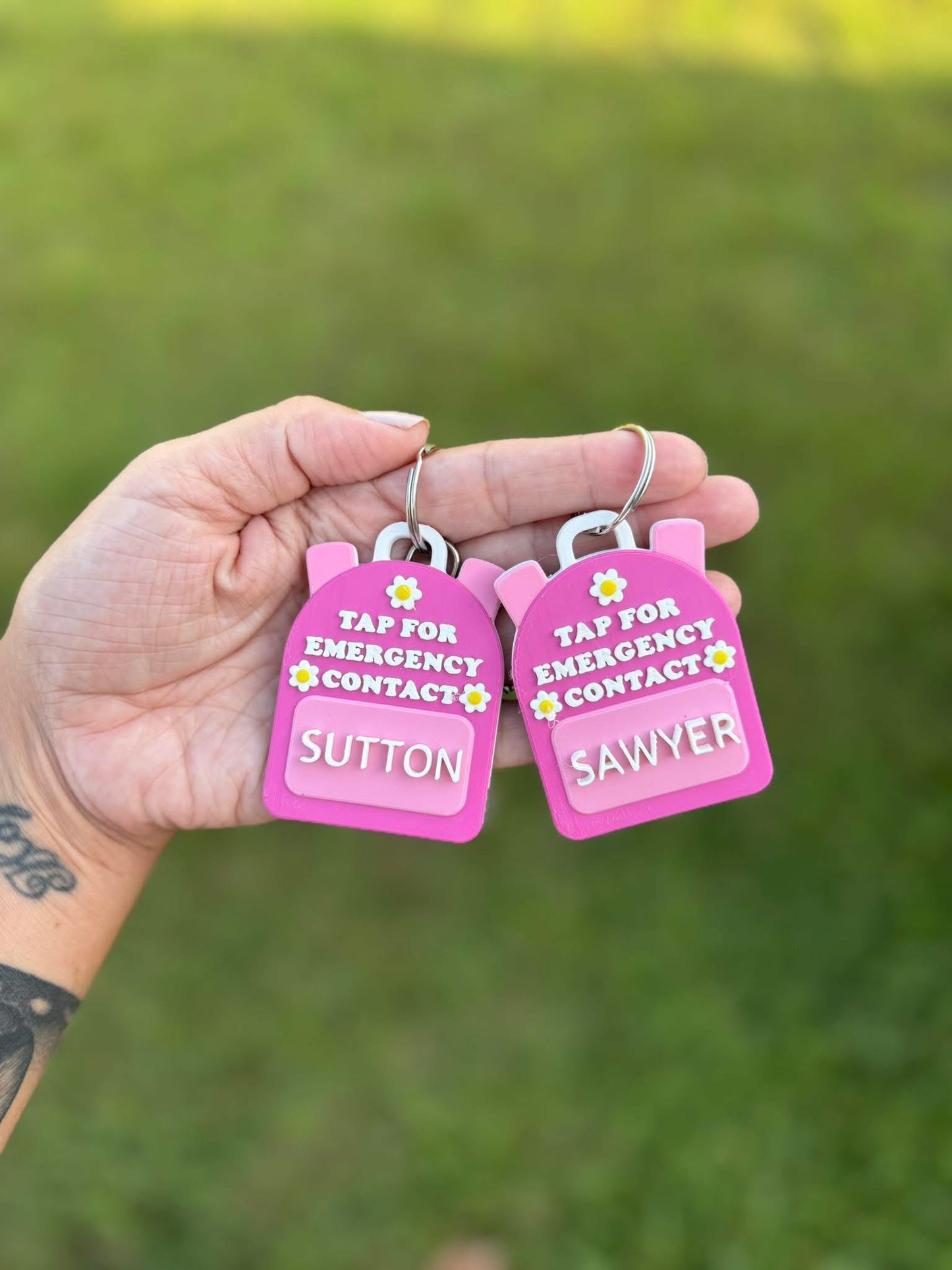 Emergency Contact Keychain