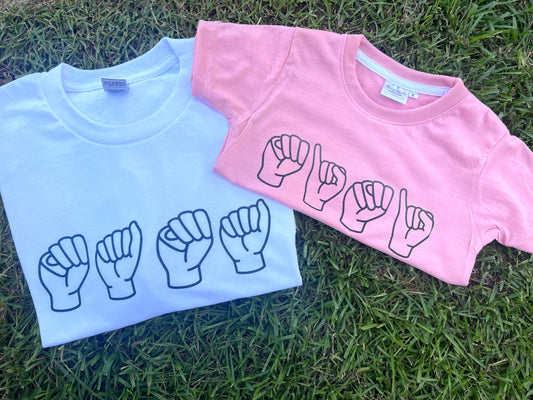 Mama and Mini ASL shirts