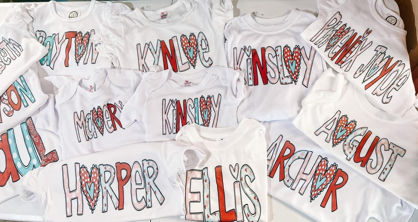 Custom Valentine Shirts