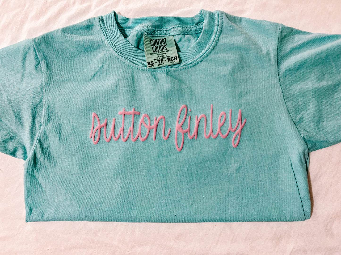 Youth Puff Shirt- Sutton Finley font