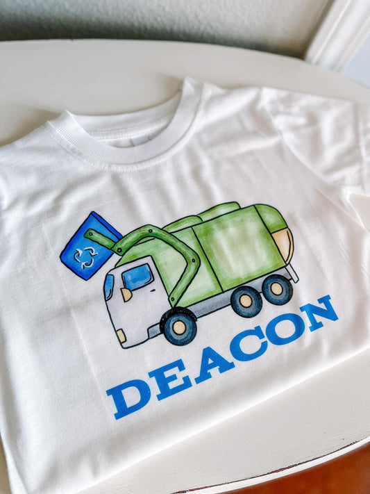 Garbage truck name tee